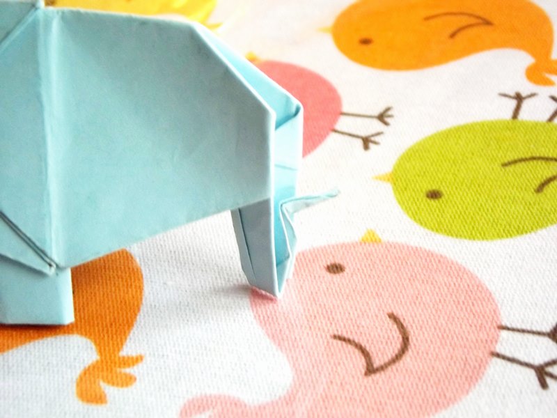 słoń origami