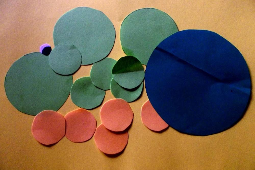 żółw origami z kółek