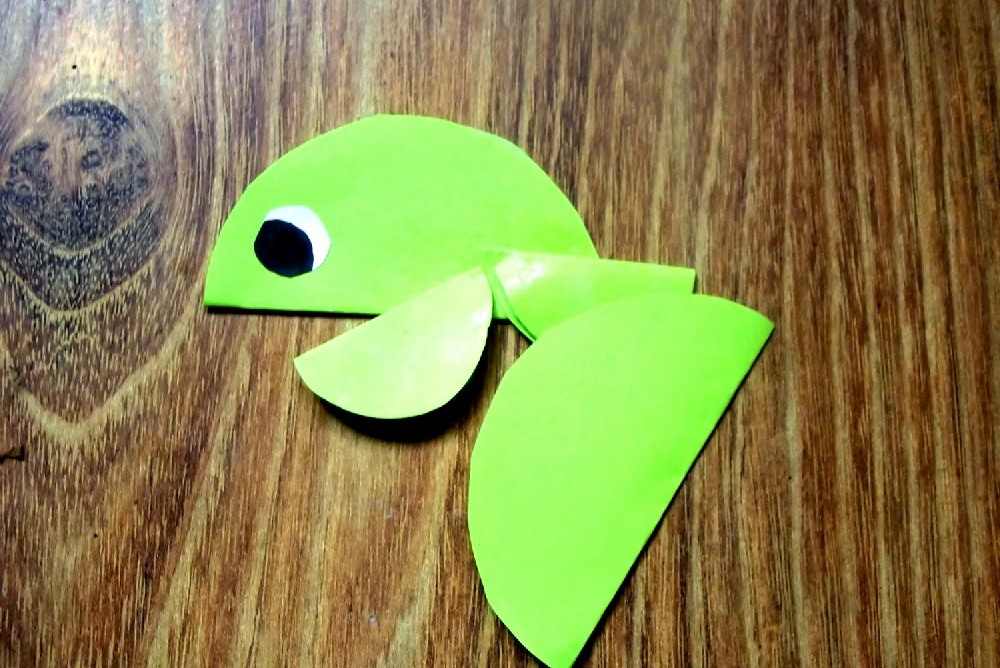 żółw origami z kółek