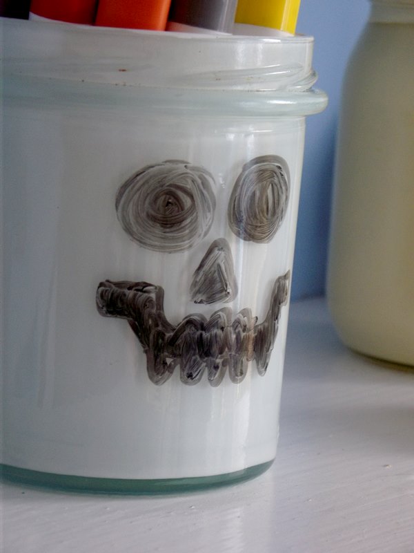 Słoiki Lego na kredki, pisaki i mazaki