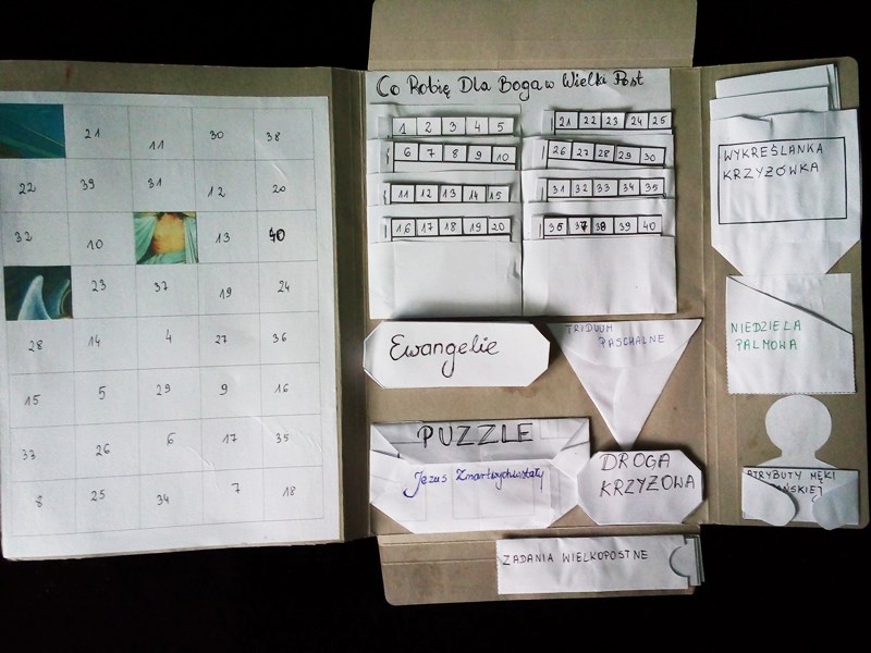 lapbook wielkopostny
