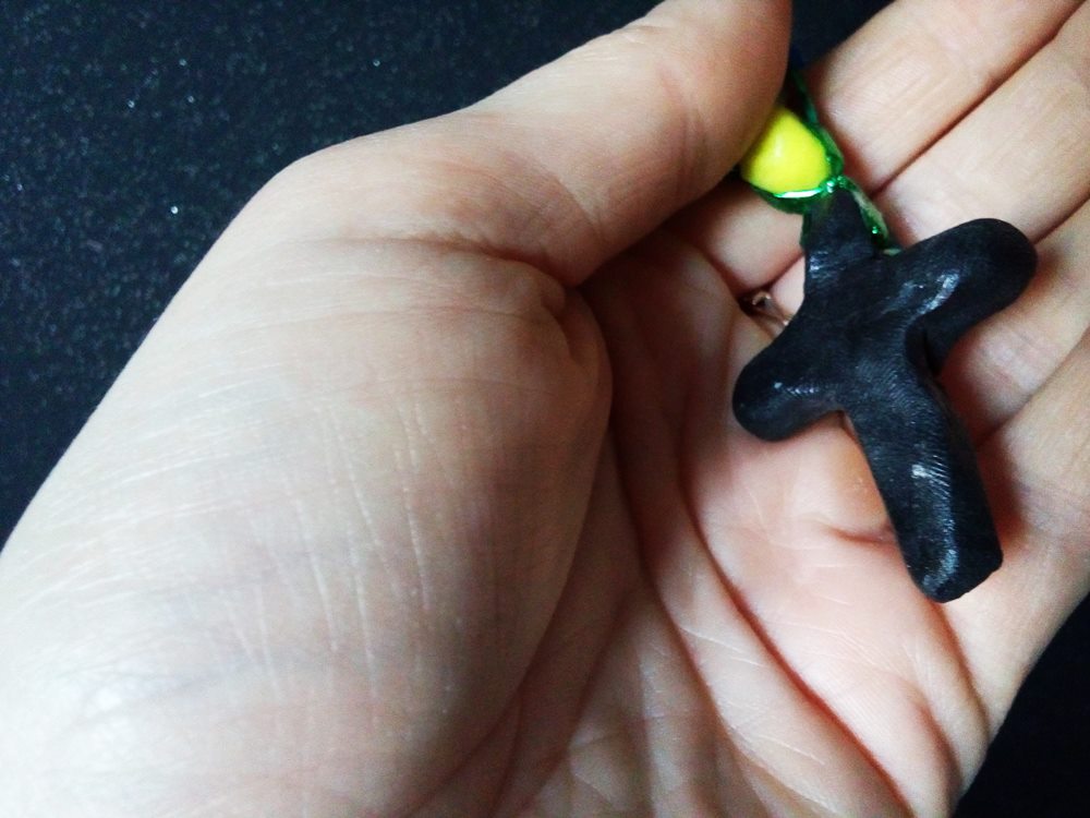 różaniec z modeliny