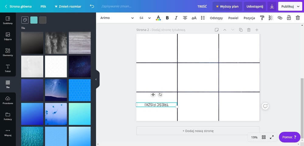 jak zrobić fiszki w canvie?