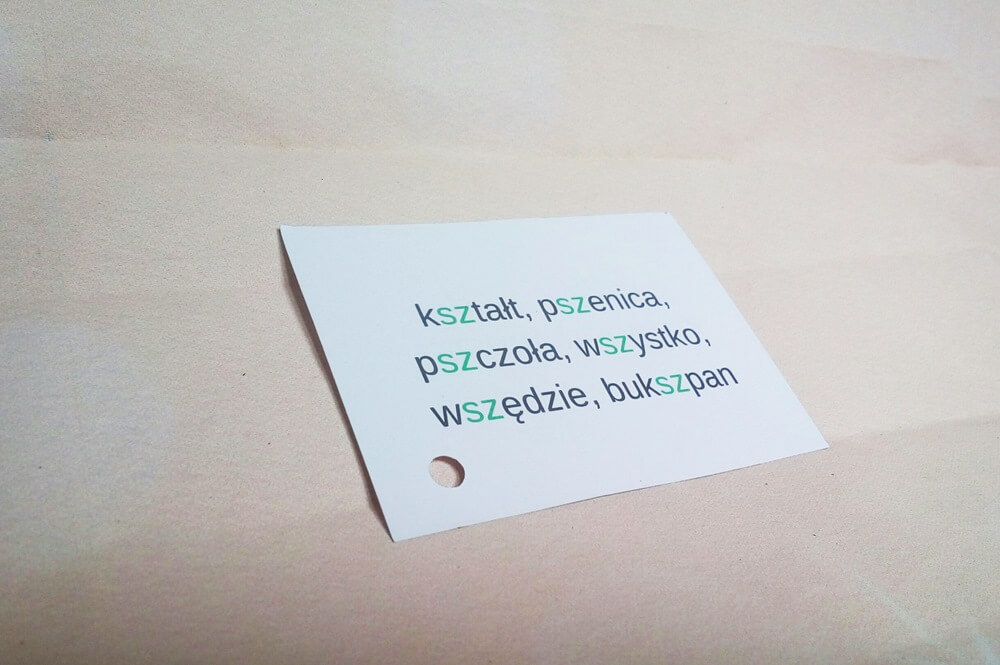 ortograficzne fiszki dla dzieci