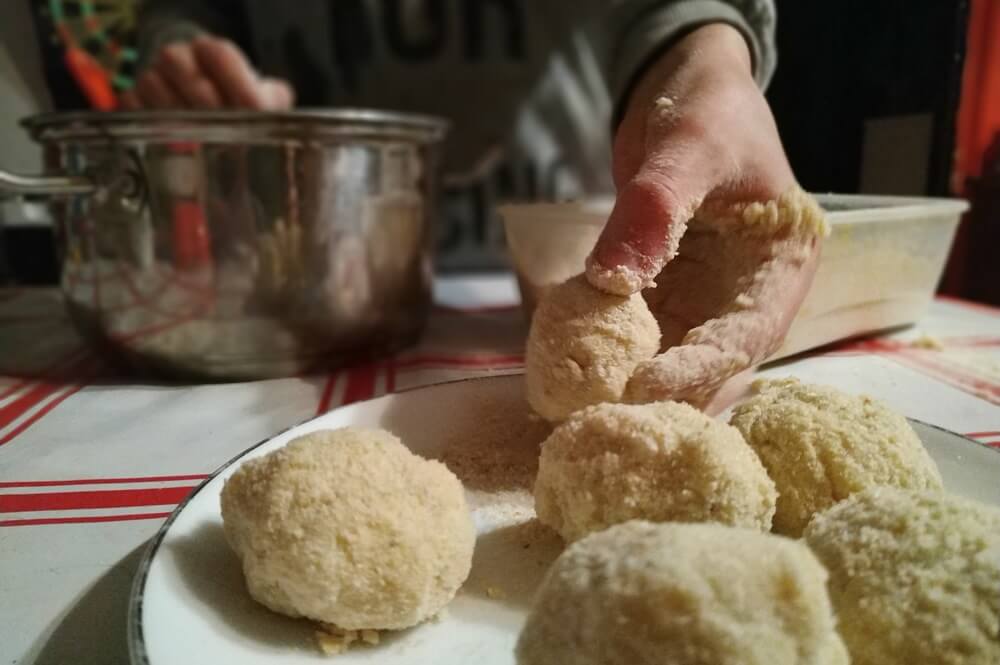 domowe kulki ziemniaczane