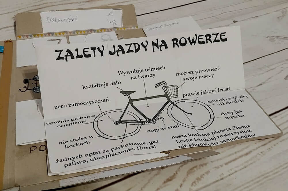 lapbook rowerowy, historia roweru