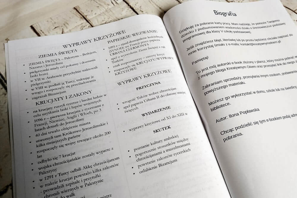 początki średniowiecza, sprawdzian, klasa 5