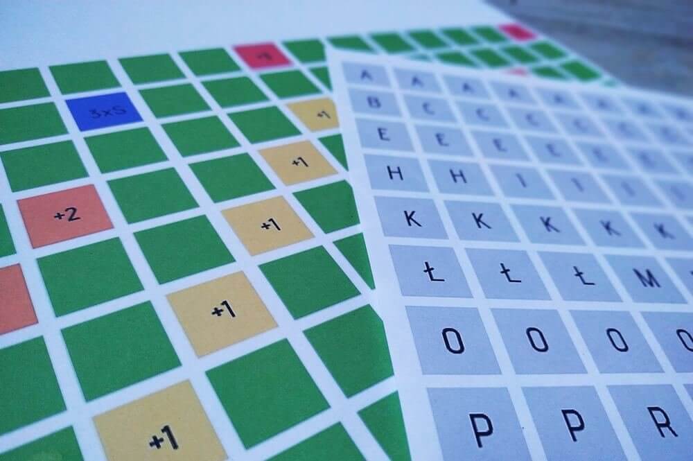 wyrazowe potyczki, gra planszowa