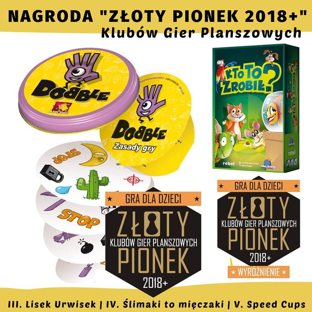 złoty pionek 2018, gry dla dzieci