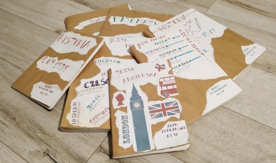 okładki na zeszyty z papieru