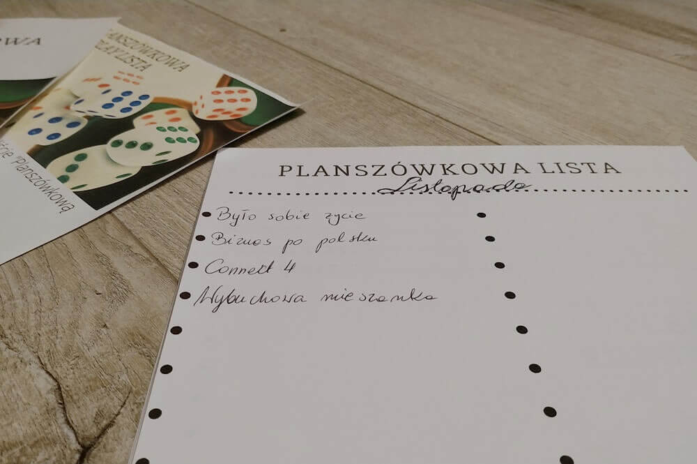 planszówkowa playlista pdf