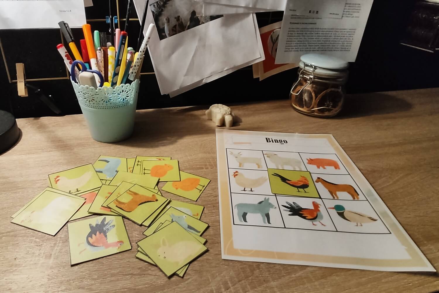 bingo ze zwierzętami gospodarskimi