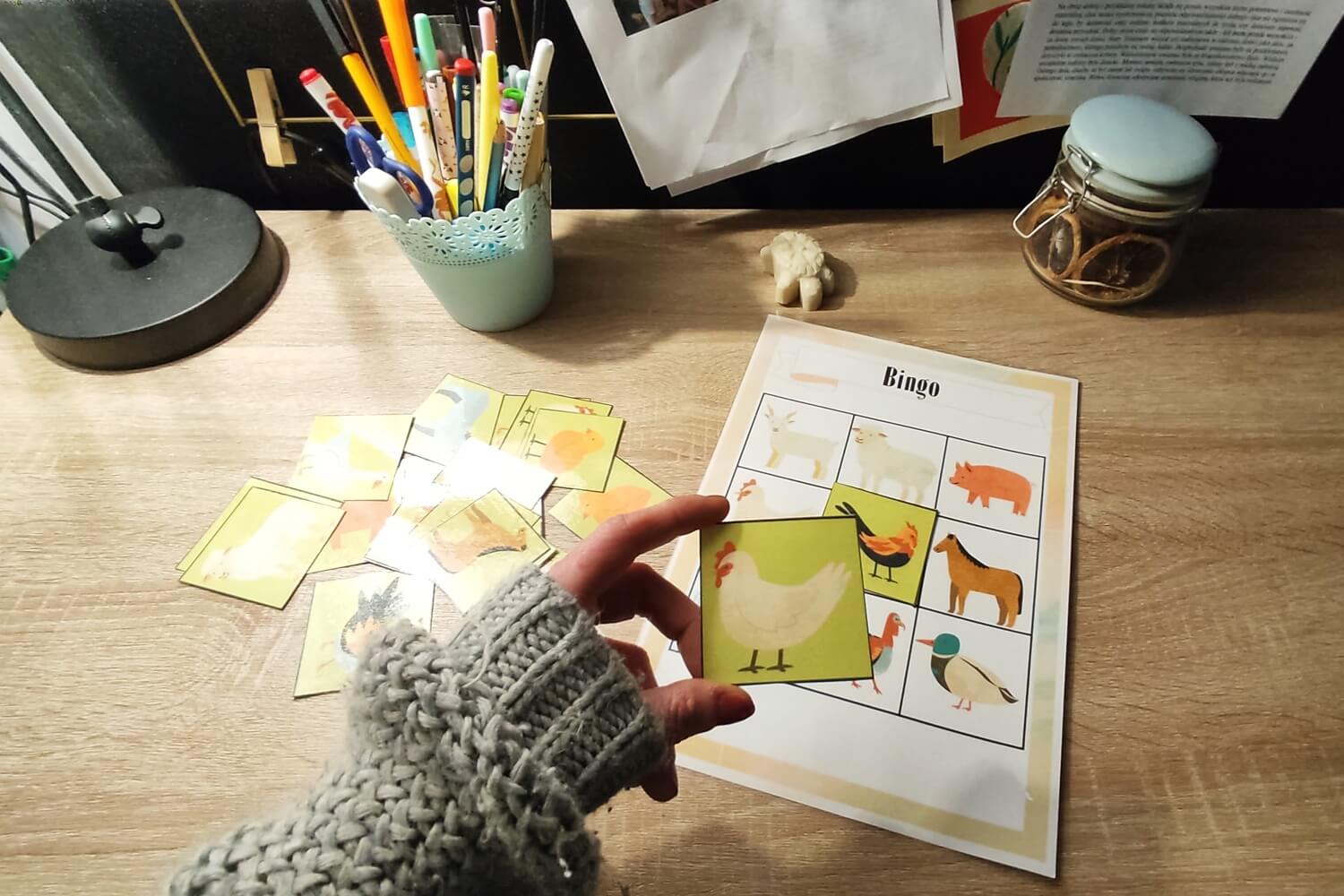 bingo ze zwierzętami gospodarskimi