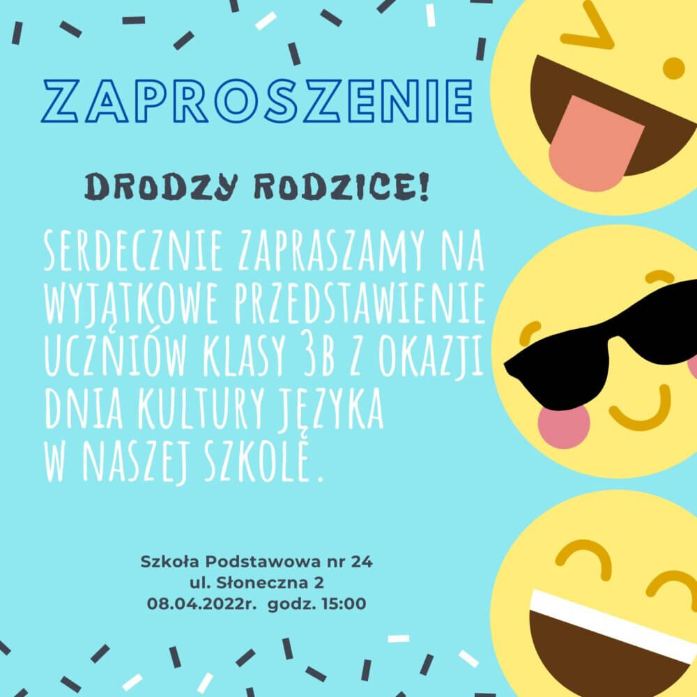 zaproszenie dla rodziców DBI